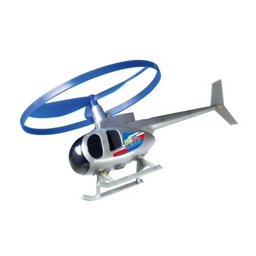 GÜNTHER FLUGSPIELE 1679 - Hubschrauber Sky Police, ca. Ø 12,5 cm, Fliegender Polizei Helikopter mit Schnellstartgriff, für Kinder ab 4 Jahren