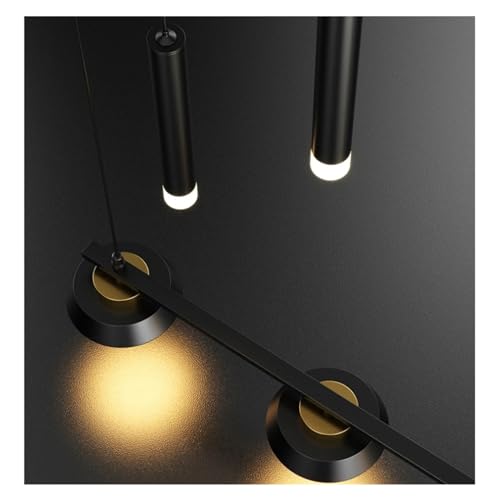 Lustre moderne à LED pour salle à manger et table longue chic