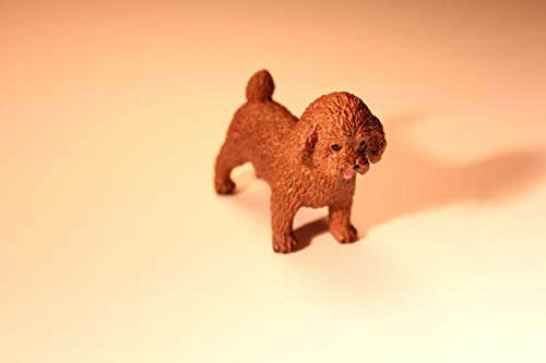 Miniature Dog Figurine Mini Figure Mini Poodle Toy Animal Decoration Cake Topper