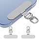 2 Stück Handykette Universalpads, 360° Rotierbar Edelstahl Multifunktionales Handy-Lanyard-Patch, Universelle Handykette, Telefon-Patch für die meisten Smartphones