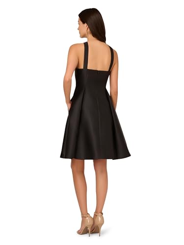 Adrianna Papell Women's Halter Mikado Short Dress2