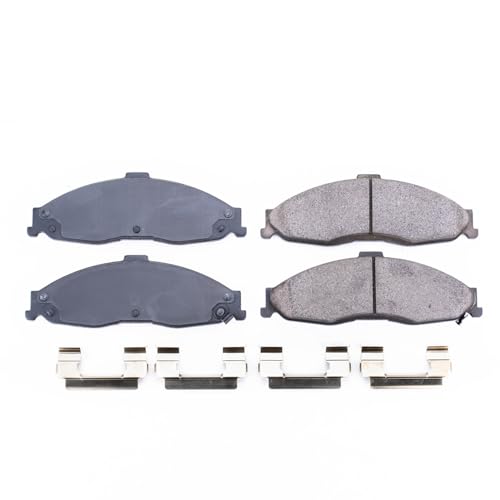 Image of PowerStop Front Brake Pads for Chevrolet Camaro 1998-02 | Pontiac Firebird 1998-02 - Z17 Ceramic Brake Pads with Installation Hardware, 17-749