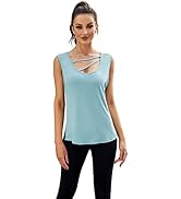 Nekosi Damen Yoga Fitness Tank Top - Mesh Ärmelloses Training-Shirt für Jogging und Running - Sportbekleidung der Locke 31vK5gk%2BxhL. AC SR166,182