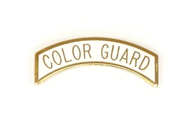 Mil-Bar Arc Color Guard White Pin