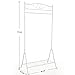 SONGMICS Perchero Burro, Colgador Metálico para ropa, Estante para zapatos, 90 x...