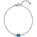 Produktbild JEWELS BY LEONARDO Armband Ciao Sophia, Arm-Schmuck aus silberfarbenem Edelstahl, blauer Glaskristall, 17-20 cm Länge, Schmuck Damen, 024478