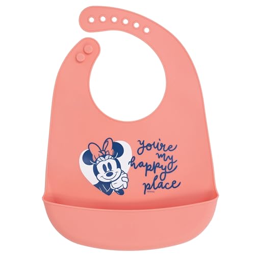 Stor Bavoir en Silicone Minnie Mouse Heart Full