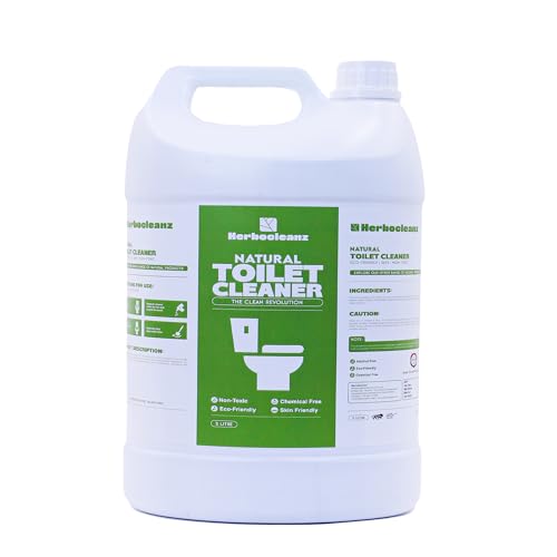 Image of Natural Toilet Cleaner 5L Pack | Plant-Derived, Non-Toxic & Non-Corrosive Formula | Commode Cleaner for Hygienic Bathroom Cleaning | Includes Free Empty Spray Bottle