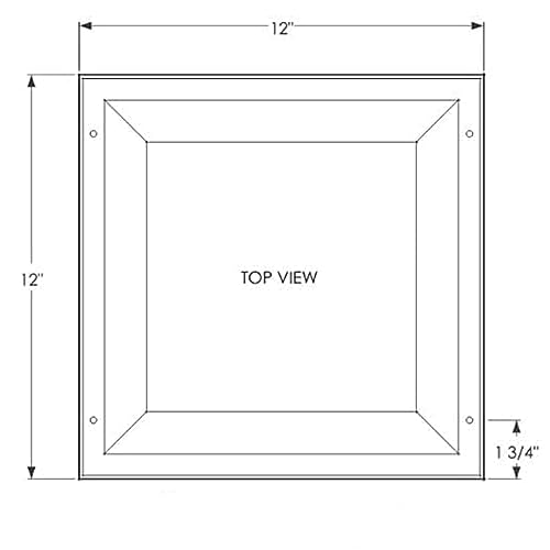 Image of KASTLITE Clear Polycarbonate Vandal Lens /Light Cover Diffuser for Vandal Resistant Fixtures | 12 inch x 12 inch | Comparable to Lithonia VR4