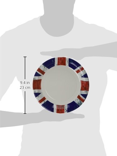 Neviti Celebrate Britain Union Jack Flag Paper Plates - Pack of 8