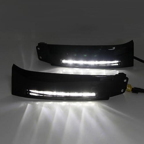 2 peças de luz de LED para carro de corrida diurna luz de neblina DRL luz de para-choque dianteiro p