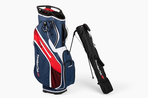 Image of Founders Club 2 in 1 Golf Cart Bag with Removable Short Game Stand Bag- 15 Dividers