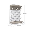 Ubbi Vertical Baby Bottle Drying Rack, Space Saving Countertop Drying Rack Baby Accessory, Taupe #1