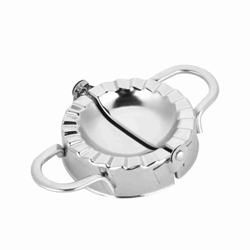 FLEXMAN Dumpling Dough Mould, Stainless Steel Dumpling Maker Press, Wrapper Pastry Dough Cutter Kitchen Accessories for Dumpling Wrapper Dough Cutter Pastry Pie Making (S)