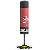 Soozier Freestanding Punching Bag for Adults, 53" Heavy Duty Boxing Bag with 12 Suction Cups, Shock Absorber, Boxing Equipment with Stand for Kickboxing MMA Muay Thai Home Gym