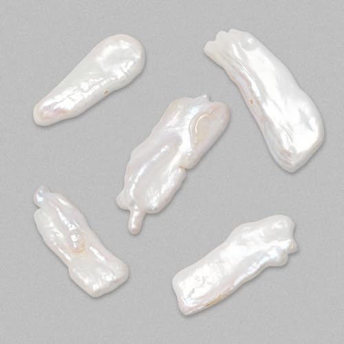 NBEADS 5Pcs Baroque Natural Keshi Pearl Beads - Image 4