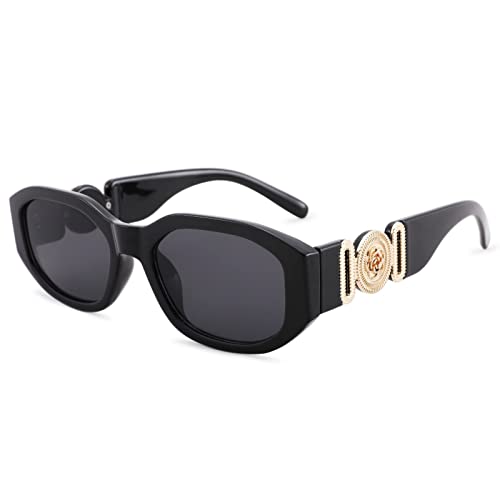 COASION Irregular Trendy Rectangle Sunglasses Women Vintage Fashion Design UV Protection Sun Glasses