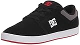 DC Men's Crisis 2 Skate Shoe, Black/Grey/RED, 10.5