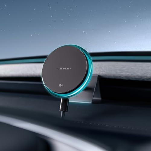 Car Mount Charger, 15W MagSafe Wireless Car Charger & Phone Holder for Tesla Model 3 2024+(Highland)- Strongest Magnetic Fast Charging Accessories Slideable Air Vent Mount with Silicone Pads