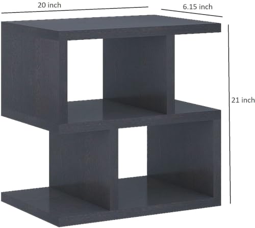 Image of Engineered Wood Zl Side Table, End Table (BLACK1)
