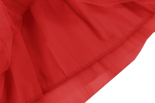 Image of GSVIBK Baby Girls Tutu Dress Sleeveless Toddler Cotton Tulle Skirt Princess Party Prom Dresses