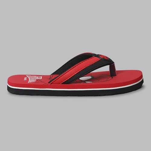 Image of Kidsville Official Marvel Comics Spiderman Printed Kids Boys Flip-Flop | Soft, Non-Slip, Indoor, Outdoor, House Slipper, Comfortable & Durable Footwear for Children