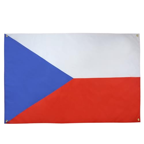 AZ FLAG Drapeau République tchèque 150x90 cm avec 4 oeillets, Pavillon Tchèque pour balcon ou mur