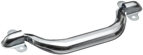 Monroe Steel Folding Pull Handle with Unthreaded Through Holes, Round Grip, Zinc Plated Finish, 5-3/4