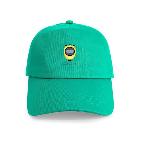 CafePress Sports Stopwatch Timer Baseball Hat Green