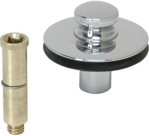 Replacement for Watco Bathtub Drain Stopper Push-Pull 3/8" or 5/16" Threaded Pin Chrome Finish Replaces Parts