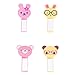 KALLORY 4pcs Lifter Handle Toilet Animal Toilet Lifter Toilet Lifter Colorful Cartoon Toilet Lifter Toilet Lifter Simple Toilet Handle Lid Lifter Toilet Lid Toilet Seat