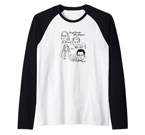 The Office Disfraces de oficina de Dwights Camiseta Manga Raglan
