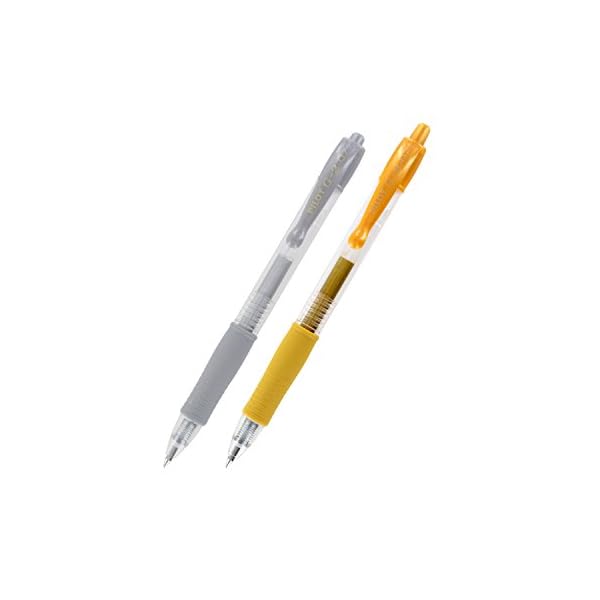 Pilot G2 Metallics Gel Roller Stifte, feine Spitze, gold/silber Tinten, 4er Pack (34423) 2-Pack gold-/silberfarben – Bild 4