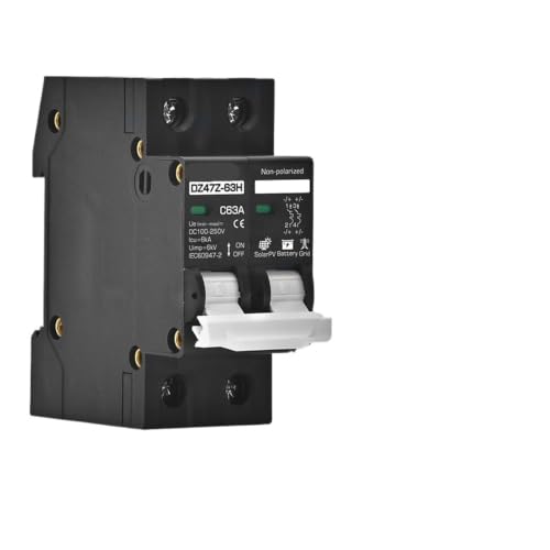 Disjoncteur panneau solaire protégeant le circuit de batterie DC 2P 32A