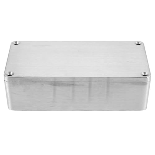 Hoite Aluminium-Projektgehäuse-Box-Effekt Aluminium-Box Metall-DIY-Projekt Korrosionsbeständiges wasserdichtes elektrisches Gehäuse Instrumentengehäuse