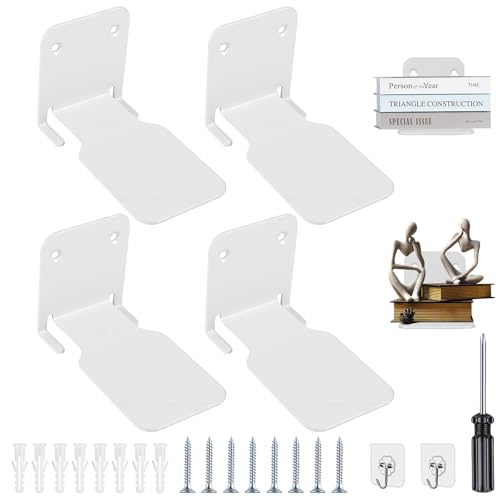 Elevata capacità di carico per leggere pesanti: realizzato in metallo di alta qualità, questo scaffale galleggiante offre un'enorme stabilità. Ogni libreria da parete supporta fino a 13,5 kg, in modo da poter conservare in modo sicuro anche i lessici spessi. La struttura robusta garantisce che nulla si pieghi, ideale per una vasta collezione di libri.