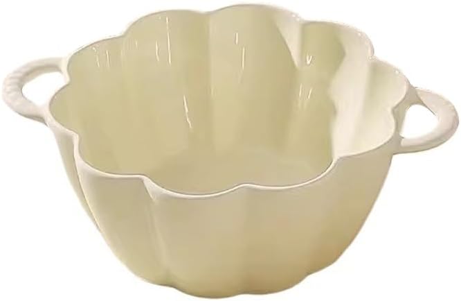 Bowls For Soup, Bowl with Handle, 1400ml Ceramic Solid-Colour Large Serving Suitable for Soups, Stews, Pasta Dishes
