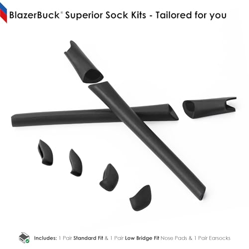 Image of BLAZERBUCK Replacement Sock Kits Earsocks & Nosepieces for Oakley Half Jacket XLJ Sunglass