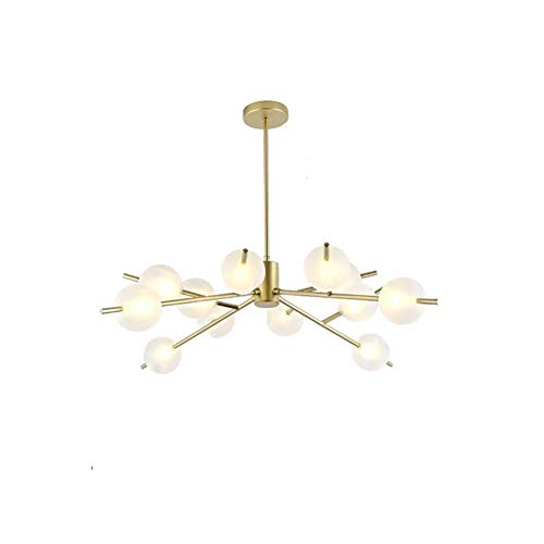 Lustre Spoutnik haut de gamme design moléculaire noir pour salon et hôtel
