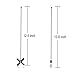 SmoTecQ Ceiling Fan Pull Chain Extender with Decorative Frosted Glass Bulb and Fan Cord, Fit All Standard 3mm Diameter Ceiling Fans and Light Fixtures Factory Pull (ORB)