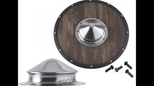 Bouclier médiéval croisé THOR INSTRUMENTS 14g avec rivets pour décoration