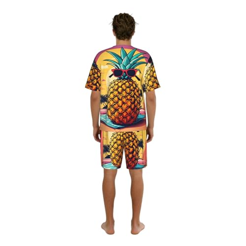 Pyjama homme motif ananas élégant pour redécouvrir la détente nocturne