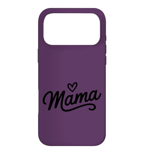Mama Heart Script Aesthetic Minimalist - �p�[�v�� �X�}�z�P�[�X iPhone 17 Pro Max �p