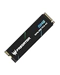 acer Predator GM6 2TB SSD, M.2 2280 PCIe Gen4x4 NVMe 2.0, Up to 7200 MB/s, HMB+SLC, Graphene Thermal Dissipation, Internal PC Solid State Drive for Laptop, Desktop and PS5