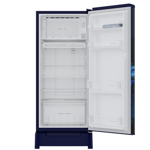 Image of Whirlpool 192 L 4 Star Icemagic Powercool Direct-Cool Single Door Refrigerator with Base Drawer (215 IMPC ROY 4S SAPPHIRE PEONY-Y, Blue, 2026 Model)