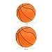 D-GROEE Silent Basketball, Uncoated High Density Foam Ball, Silent Basketball Dribbling Indoor, Low Noise Hush Handle Basketball for Indoor Activities Orange 21cm