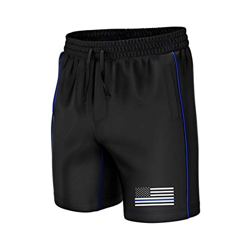Greater Half Thin Blue Line Swim Trunks(Small)