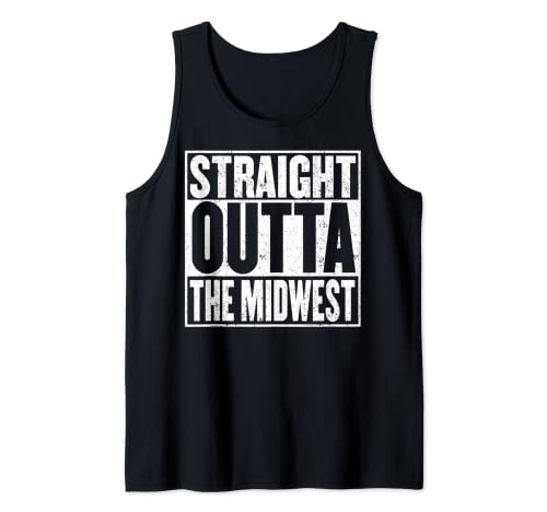 Straight Outta The Midwest Camisa Native Proud Midwestern Camiseta sin Mangas