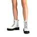 DREAM PAIRS Women's Lace up Combat Ankle Boots Fashion Lug Sole Platform Booties Shoes,Size 7.5,WHITE-PU,SDAB2442W