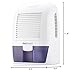 Pro Breeze Electric Mini Dehumidifier, 2200 Cubic Feet (250 sq ft), Compact and Portable for High Humidity in Home, Kitchen, Bedroom, Basement, Caravan, Office, Garage